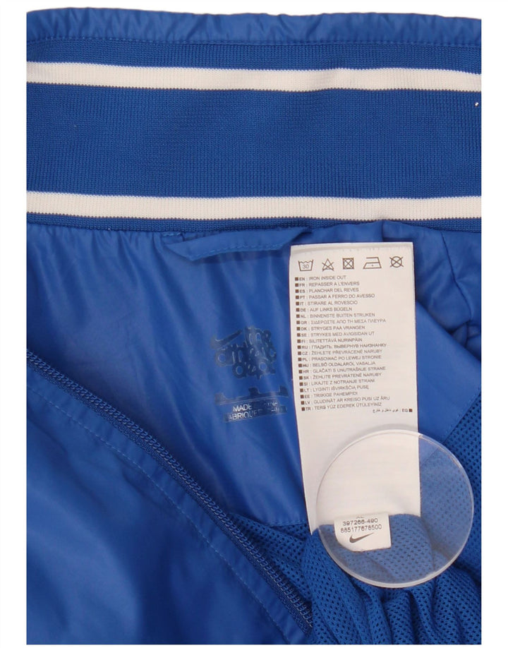 Męska kurtka dresowa NIKE z grafiką XL, niebieska nylonowa