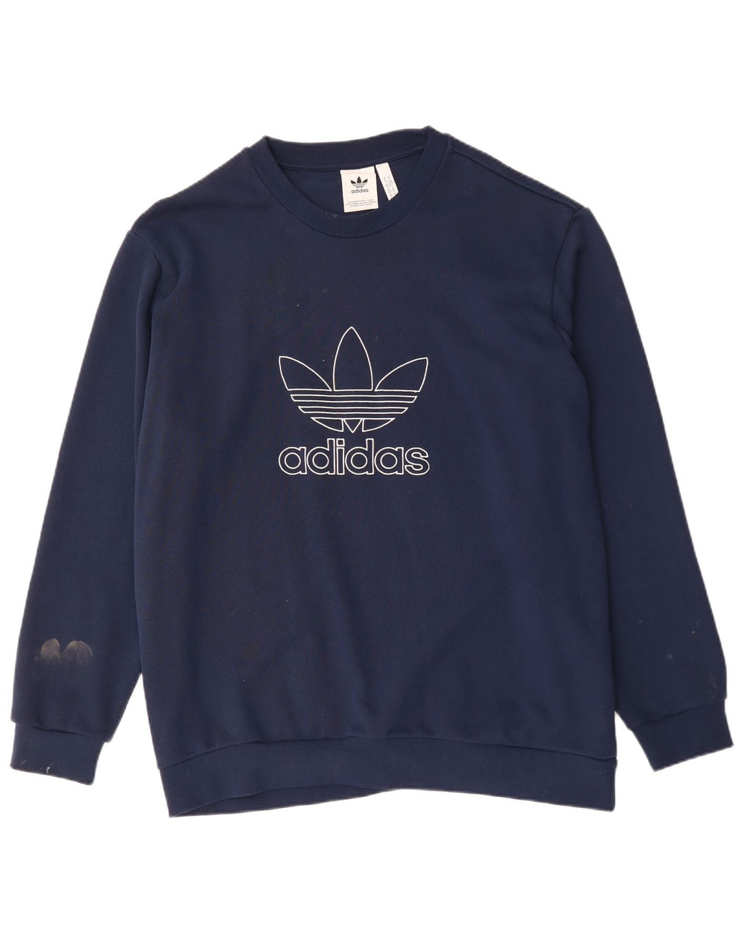 Męska bluza z grafiką ADIDAS XL, granatowa, bawełniana