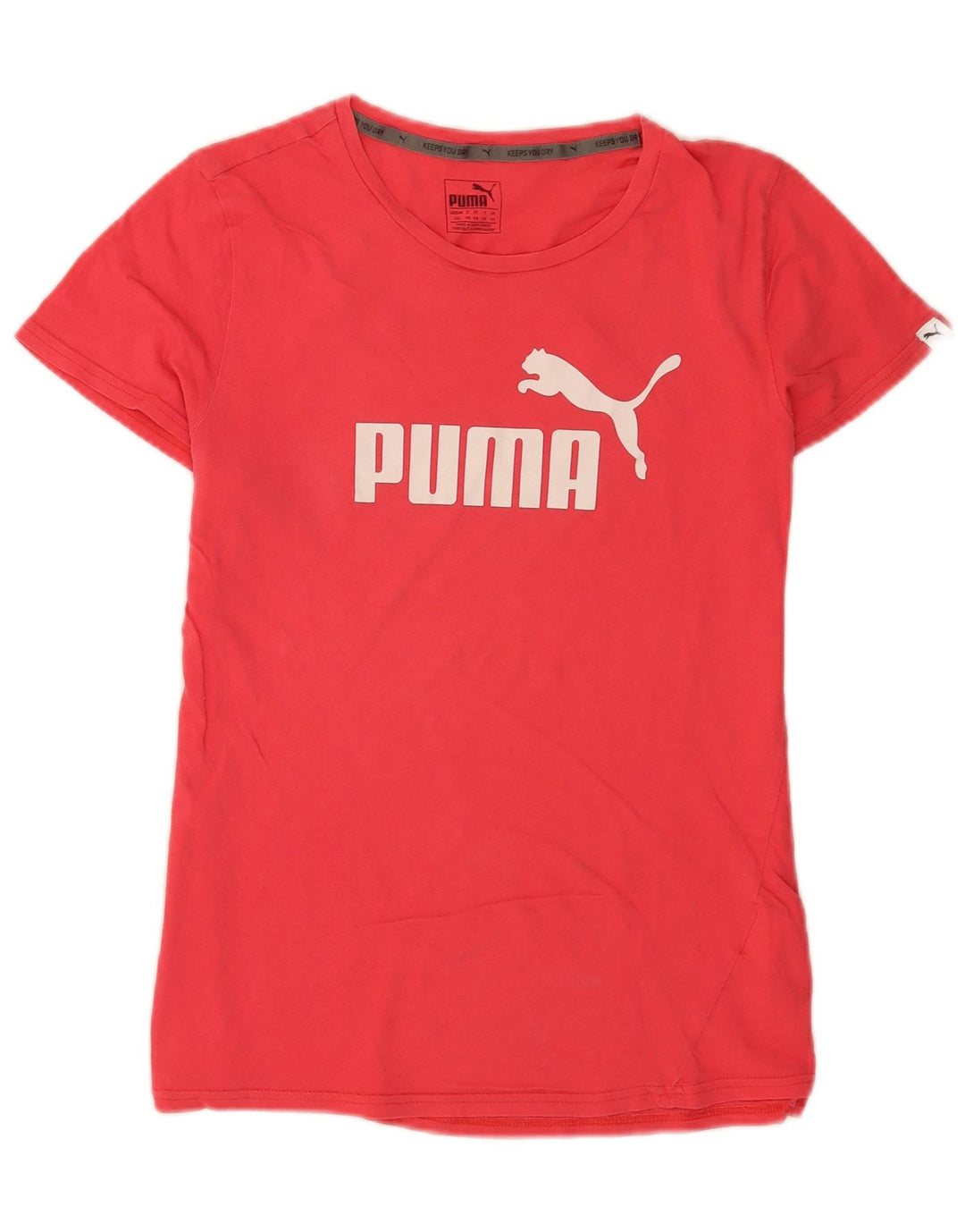 Damska koszulka z grafiką Puma Top UK 14 Średnioróżowa bawełna
