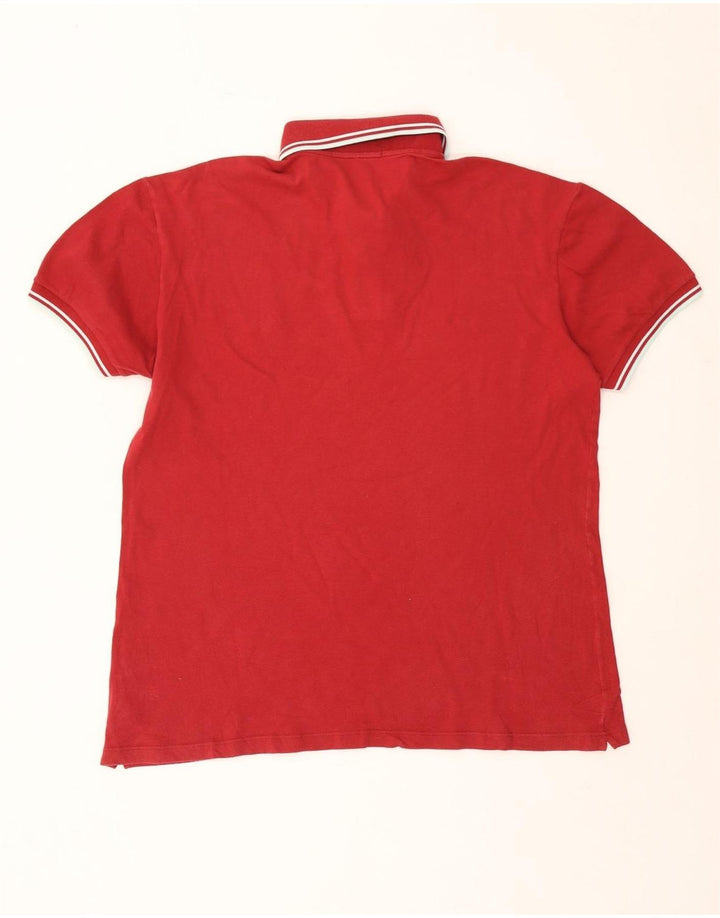 Męska koszulka polo Fred Perry IT 48, średnia bordowa bawełna