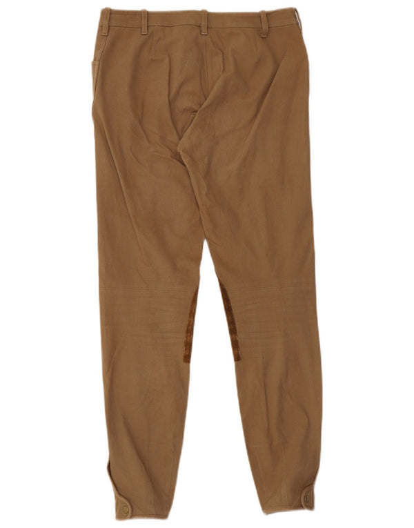 Damskie spodnie jeździeckie Ralph Lauren US 4 Small W28 L27 Brązowy blok kolorów