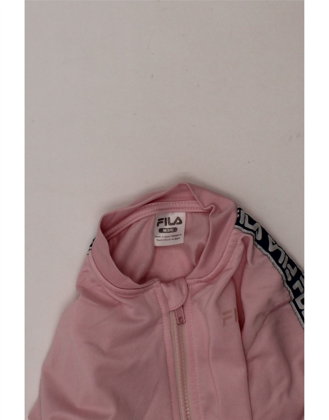 FILA Girls Graphic Tracksuit Top Jacket 5-6 Years Medium Pink Vintage Fila and Second-Hand Fila from Messina Hembry 