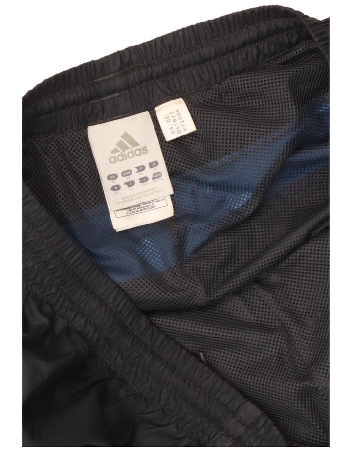 Męskie spodnie dresowe Adidas XL Szary poliester z blokami kolorów