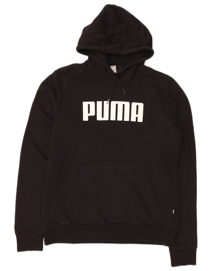 Damska bluza z kapturem Puma z grafiką UK 12, średni czarny poliester
