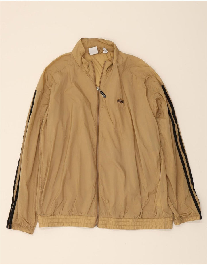 ADIDAS Womens Oversized Bomber Jacket UK 18 XL Brown Nylon Vintage Adidas and Second-Hand Adidas from Messina Hembry 