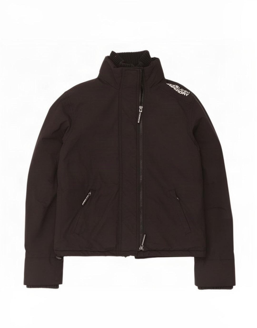 Damska kurtka przeciwdeszczowa Superdry UK 18 XL, czarny nylon