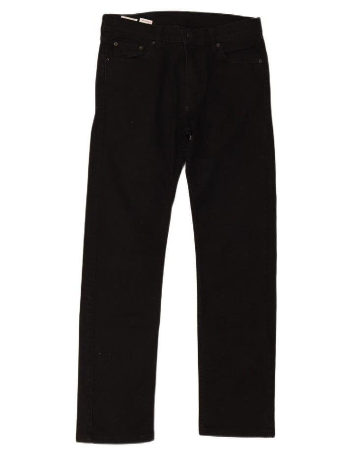 Męskie jeansy Levi's 513 Slim Straight W30 L32 Czarna bawełna