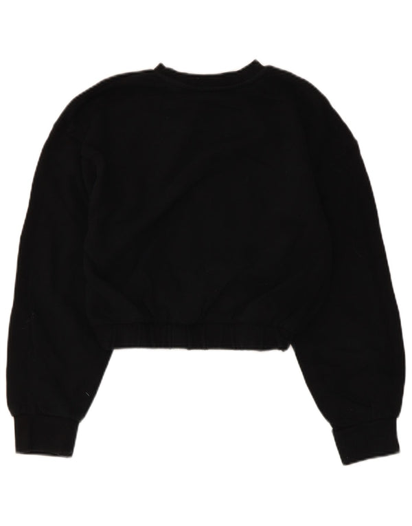 Bluza damska Zara Crop Sweter UK 10 Small Black Cotton