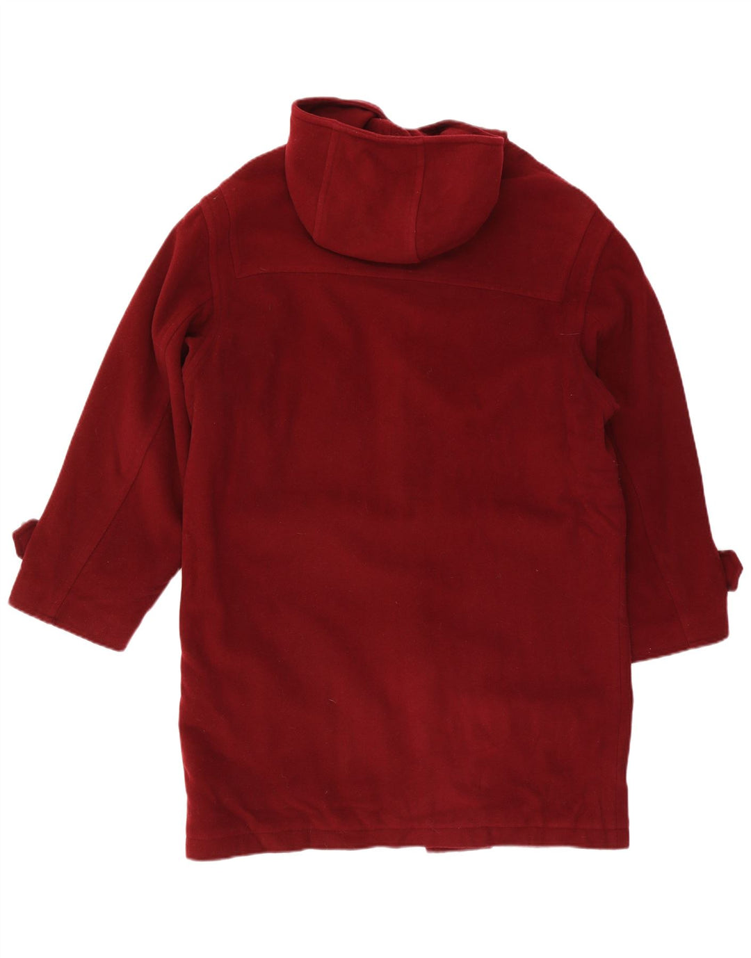 Vintage damski płaszcz z kapturem IT 52 2XL czerwona wełna