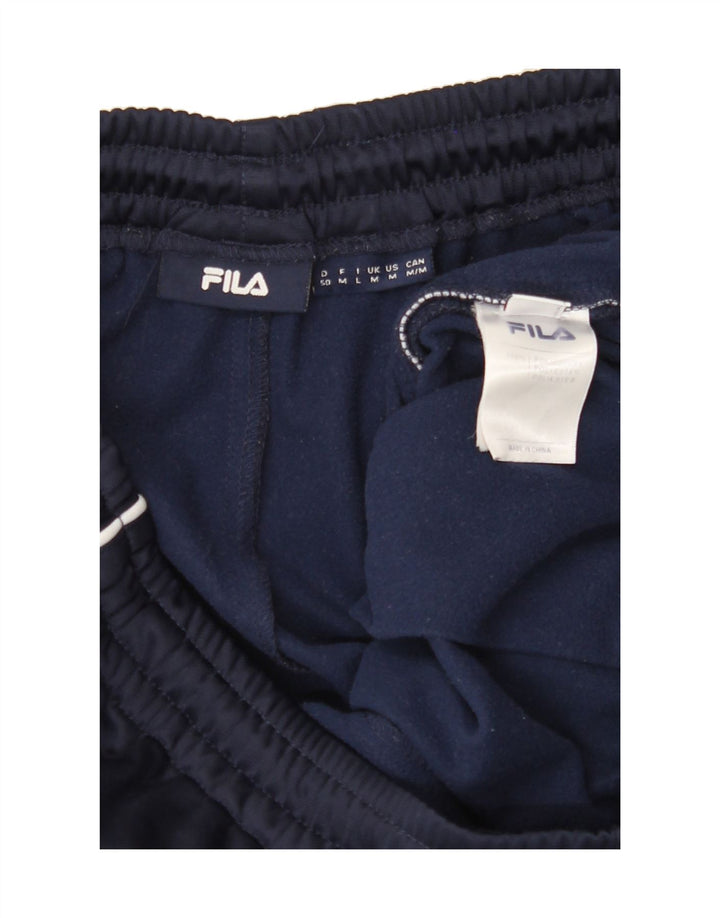 FILA Mens Graphic Tracksuit Trousers Medium  Navy Blue Polyester Vintage Fila and Second-Hand Fila from Messina Hembry 