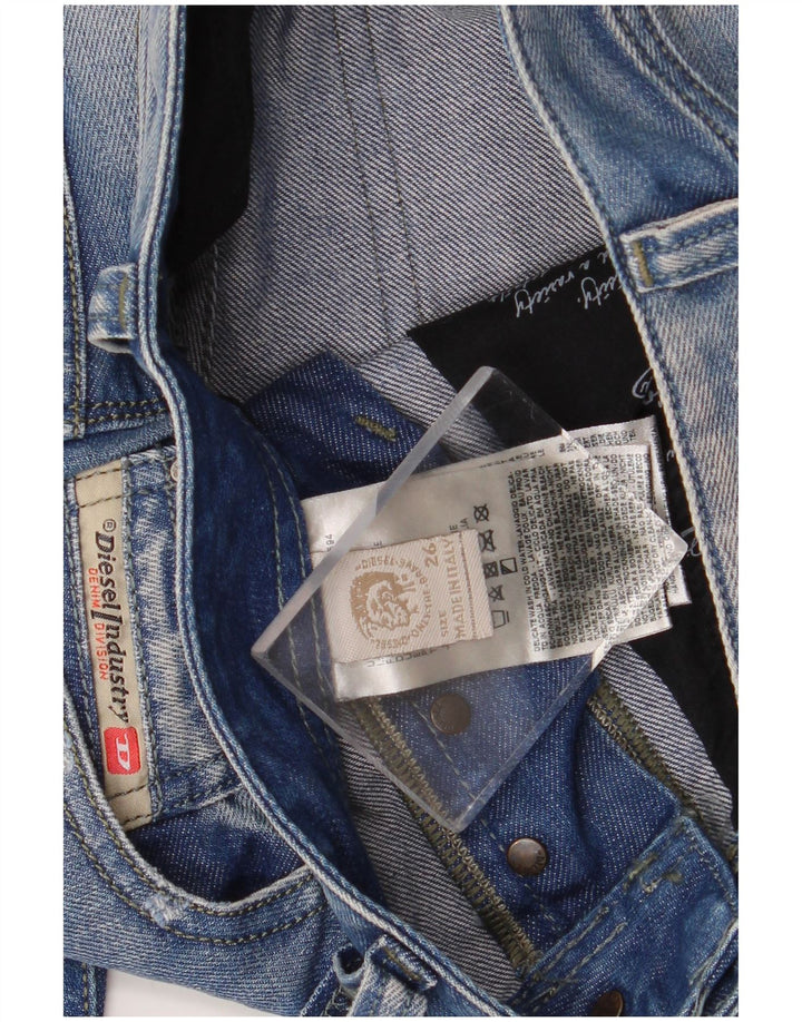 Damskie joggery Diesel Slim Jeans W26 L29 Niebieska bawełna