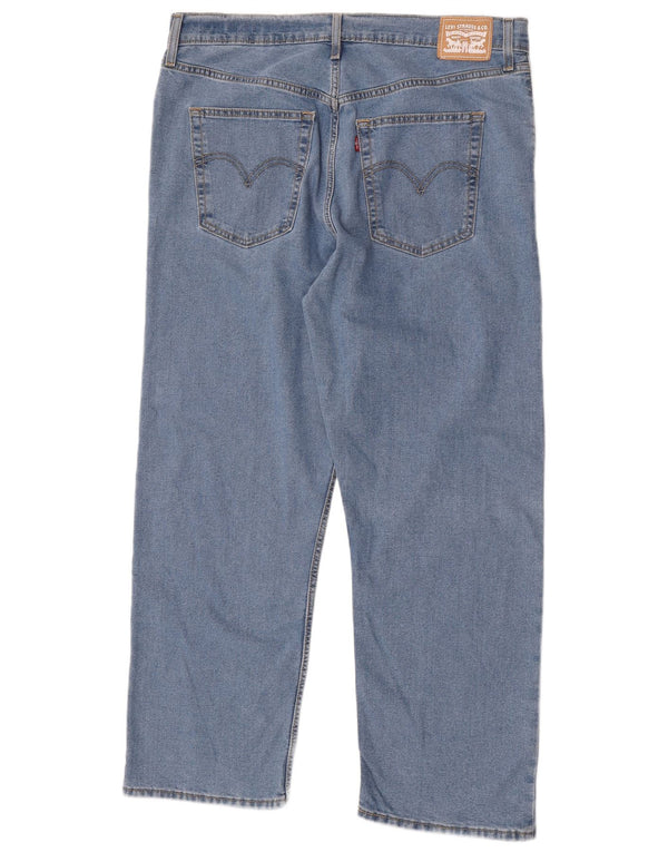 Męskie proste dżinsy Levi's W34 L28 Niebieskie bawełniane