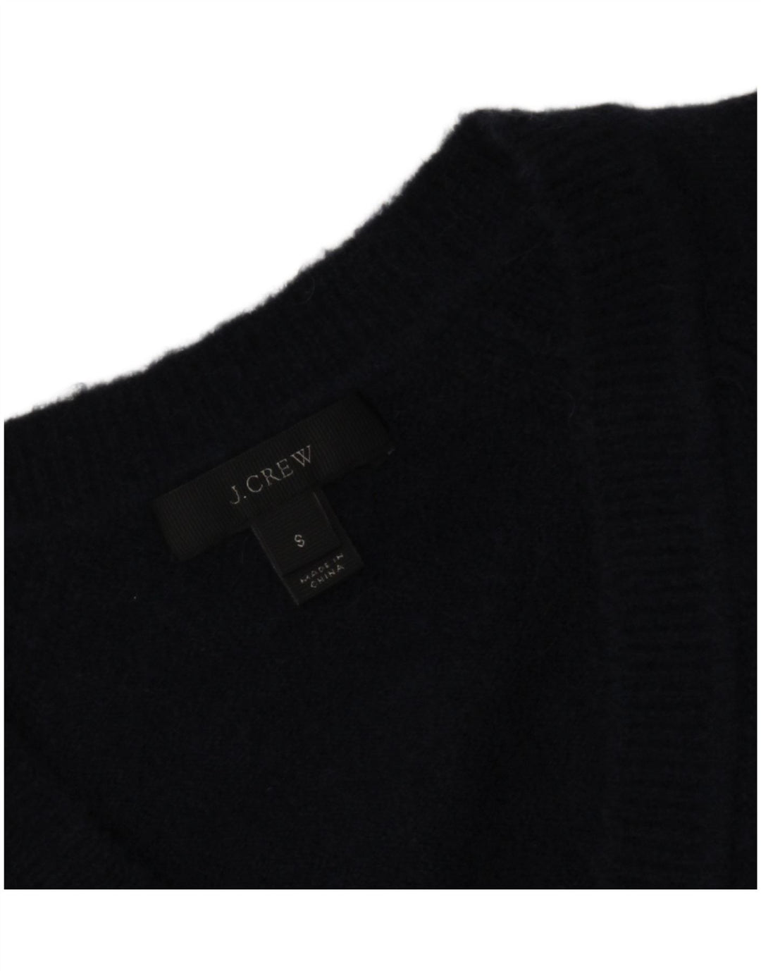 J. CREW Damski sweter oversize z dekoltem w kształcie litery V, UK 10, mały, granatowy