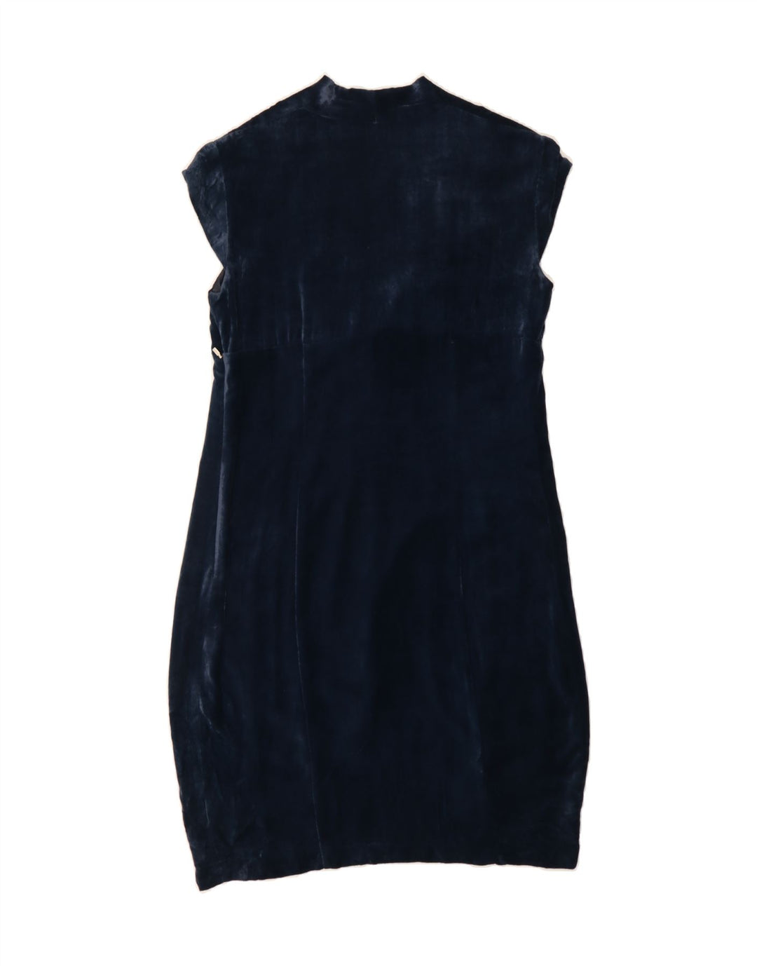 TRUSSARDI Womens Sleeveless Sheath Dress IT 42 Medium Navy Blue Viscose Vintage Trussardi and Second-Hand Trussardi from Messina Hembry 