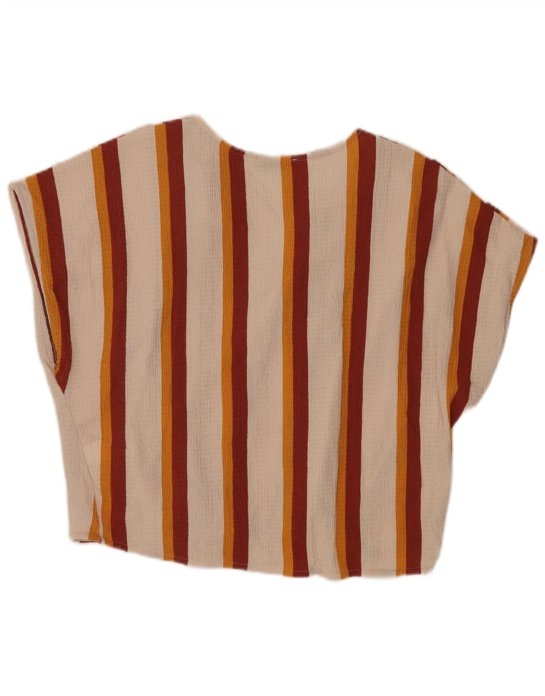 Damska bluzka Zara Trafaluc Top UK 14 z poliestru w duże złamane białe paski