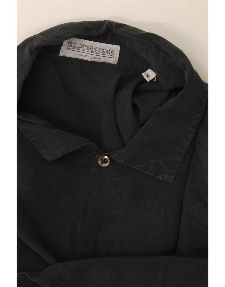 Męska koszula pulowerowa z krótkim rękawem Pancaldi & B, XL, granatowa