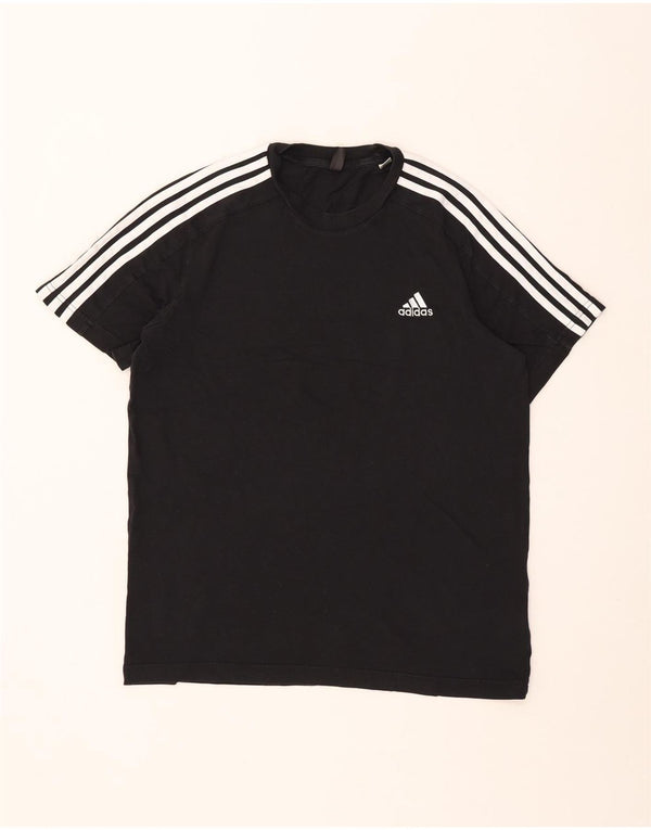Adidas Męski T-shirt Top Średni Czarny Bawełniany