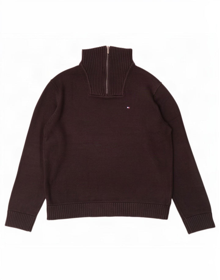 Męski sweter zapinany na zamek Tommy Hilfiger, duży, czarny