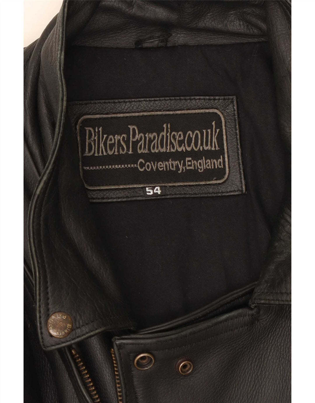 Męska skórzana kurtka motocyklowa Bikers Paradise EU 54 2XL czarna
