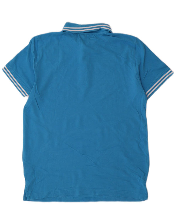 Męska koszulka polo Kappa, średnia niebieska, bawełniana