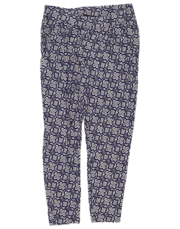 Legginsy damskie Marks & Spencer UK 10 Small, niebieska wiskoza w kwiaty
