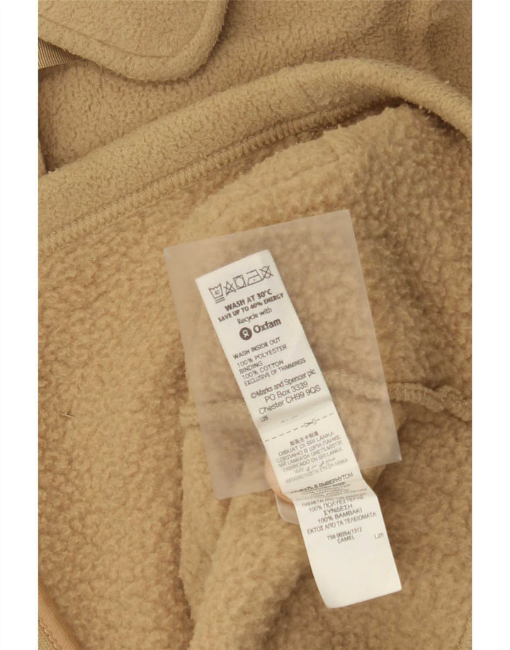 Damska kurtka polarowa Marks & Spencer UK 20 2XL Beżowy poliester