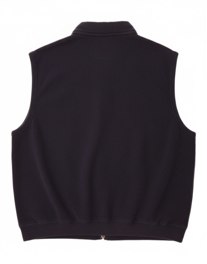 Męska bluza dresowa bez rękawów Outrage, 2XL, granatowa, bawełniana