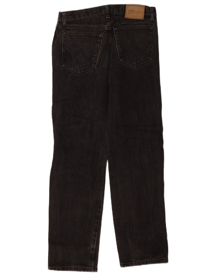 Męskie proste dżinsy Wrangler W28 L29 czarne