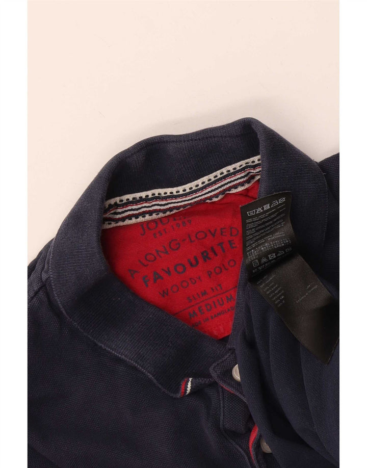 Męska koszulka polo Joules Slim Fit, średnia, granatowa, bawełniana