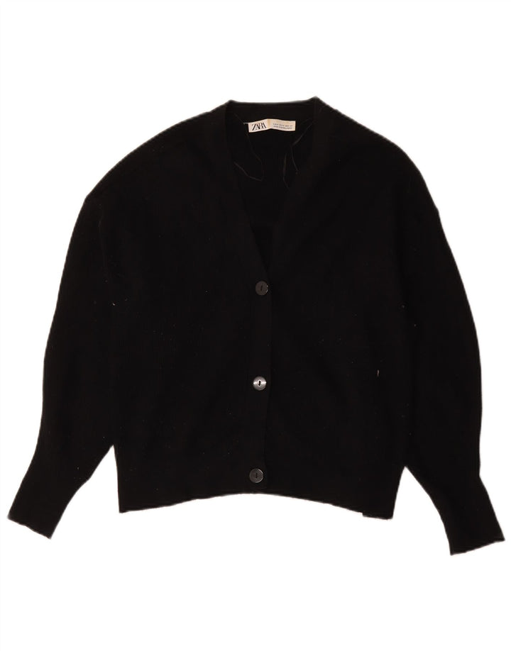 Sweter damski Zara UK 14, średni czarny, wiskoza
