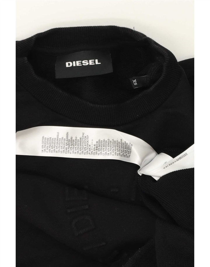 Diesel Męska Bluza Sweter XS Czarna Bawełna
