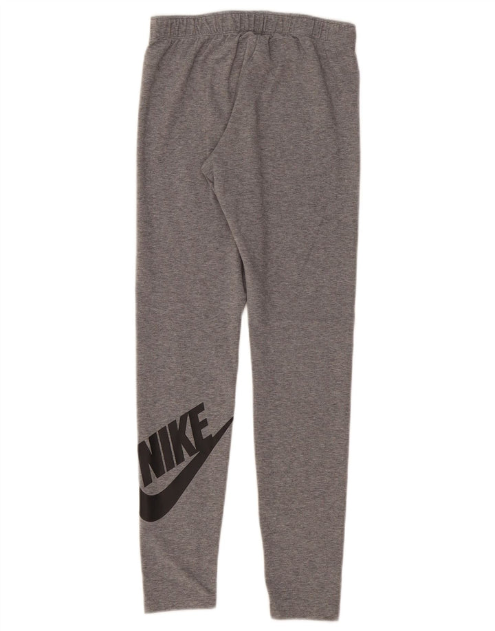 Damskie legginsy Nike Graphic UK 12, średnioszare, bawełniane w cętki