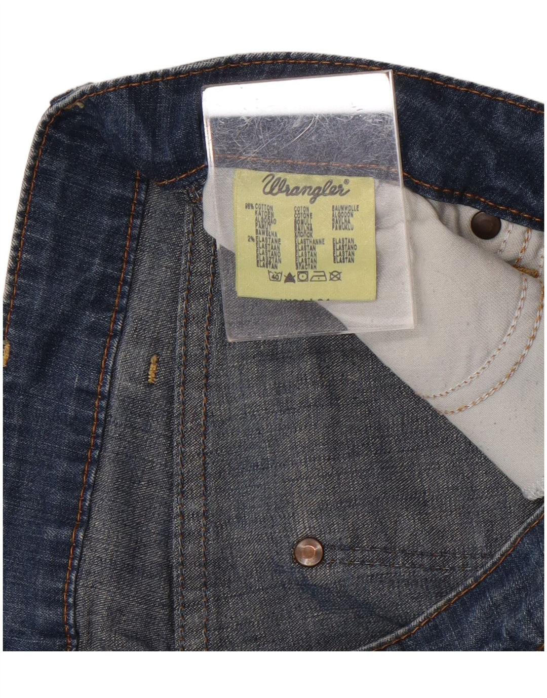 Męskie spodenki jeansowe Wrangler Iris W31 Średnioniebieskie, bawełniane