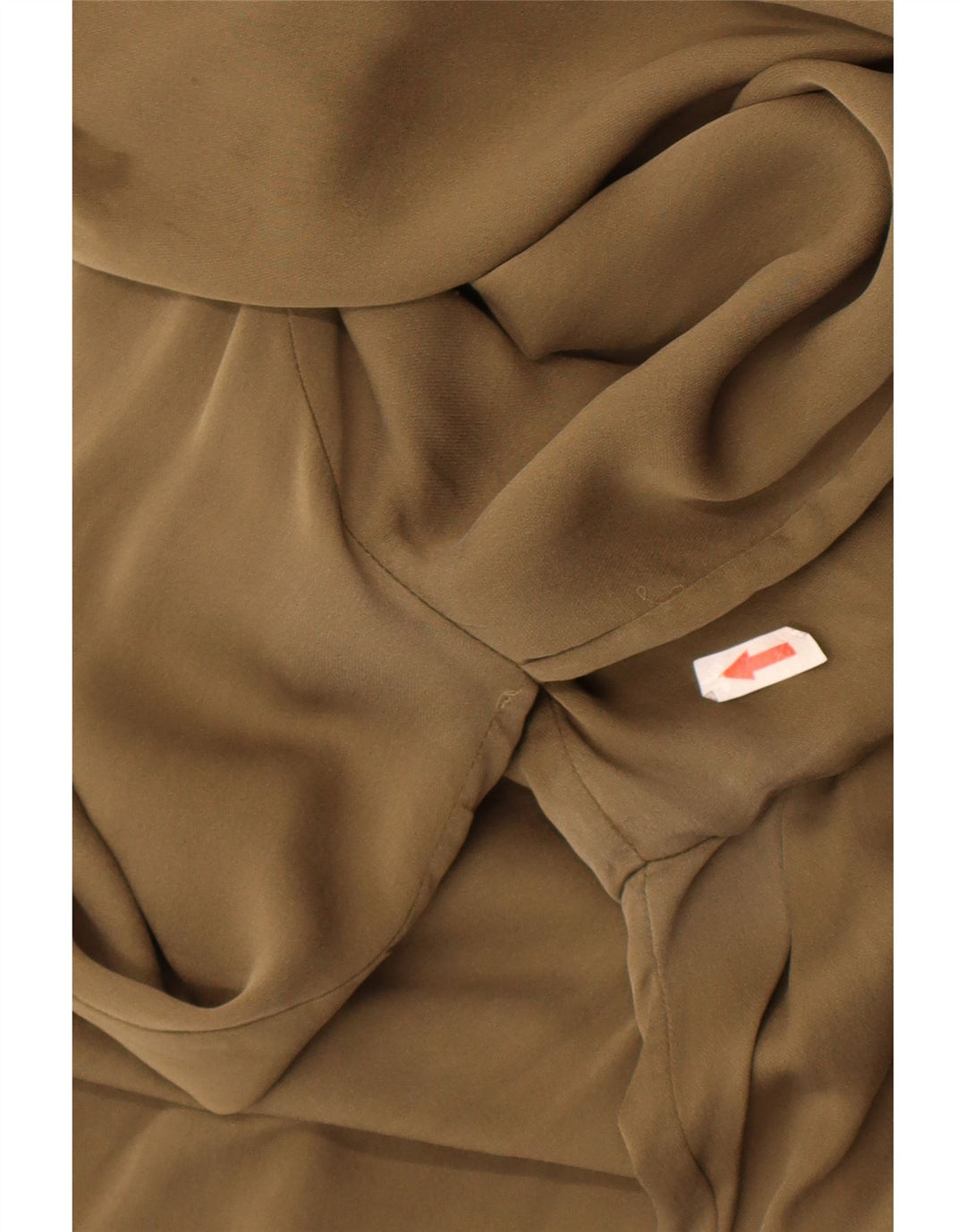Damska bluzka Michael Kors z długim rękawem Top UK 16 Large Khaki Silk
