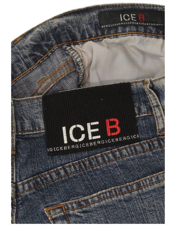 Damskie jeansy rozkloszowane Iceberg W30 L30 Niebieskie