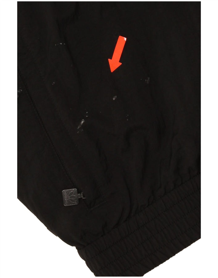 Męska kurtka bomber Adidas Loose Fit UK 42 XL Czarny poliamid