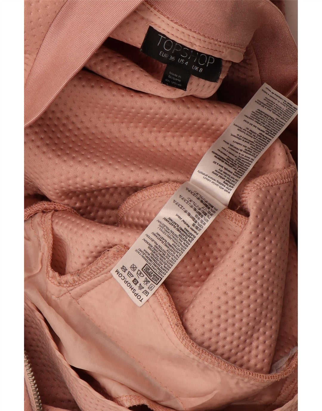Damska kurtka bomberka Topshop UK 8, mała, różowa, poliester