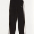Damskie spodnie dresowe Adidas UK 10 Small, czarne, poliamidowe
