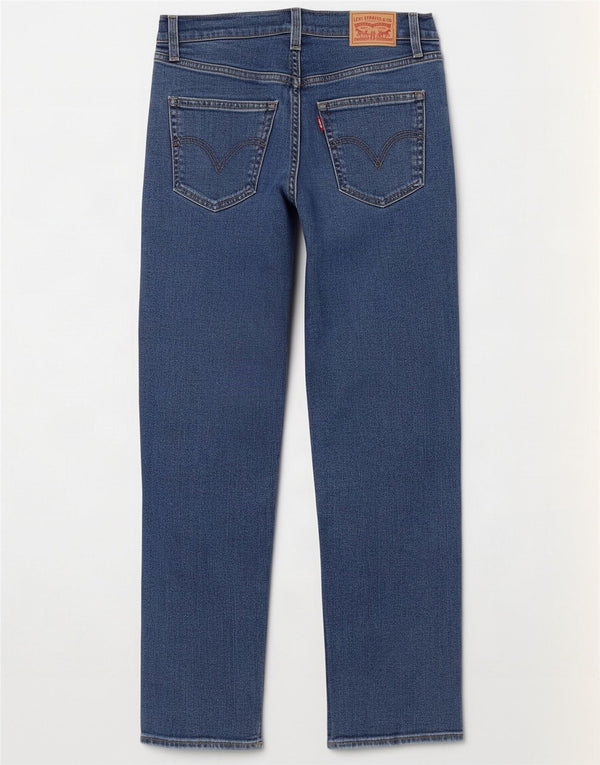Damskie jeansy Levi's Ribcage Straight W27 L29 Niebieskie bawełniane