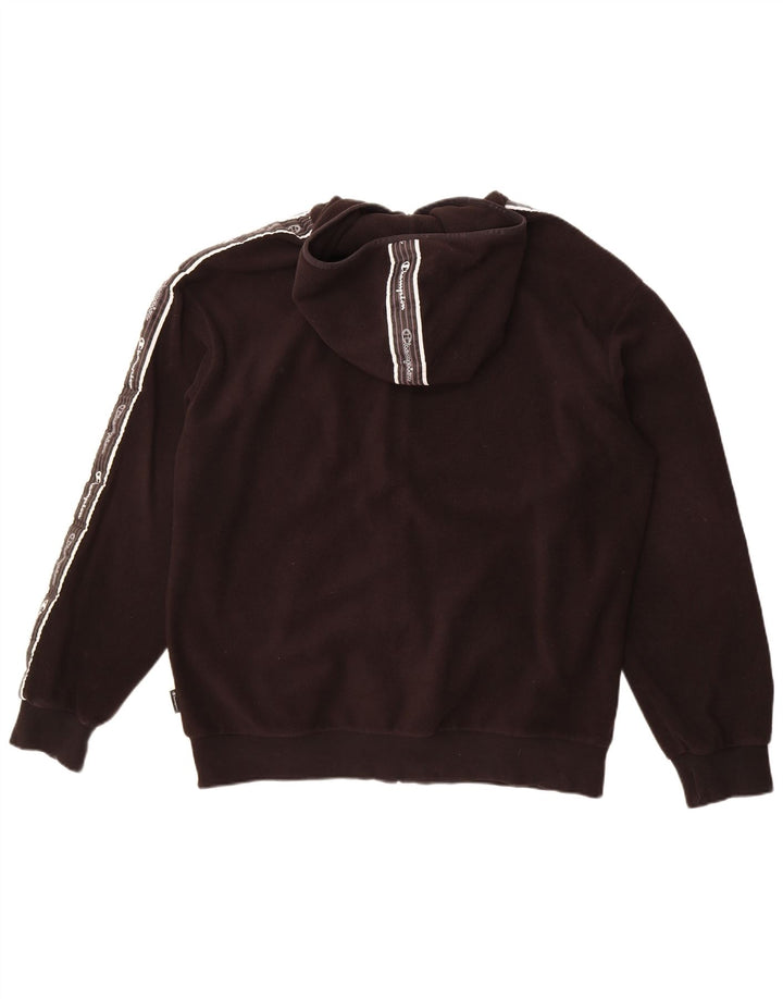 Męska kurtka polarowa z kapturem Champion Graphic UK 42 XL w kolorze czarnym