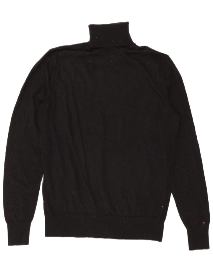Męski sweter z golfem Tommy Hilfiger 2XL, czarna wełna