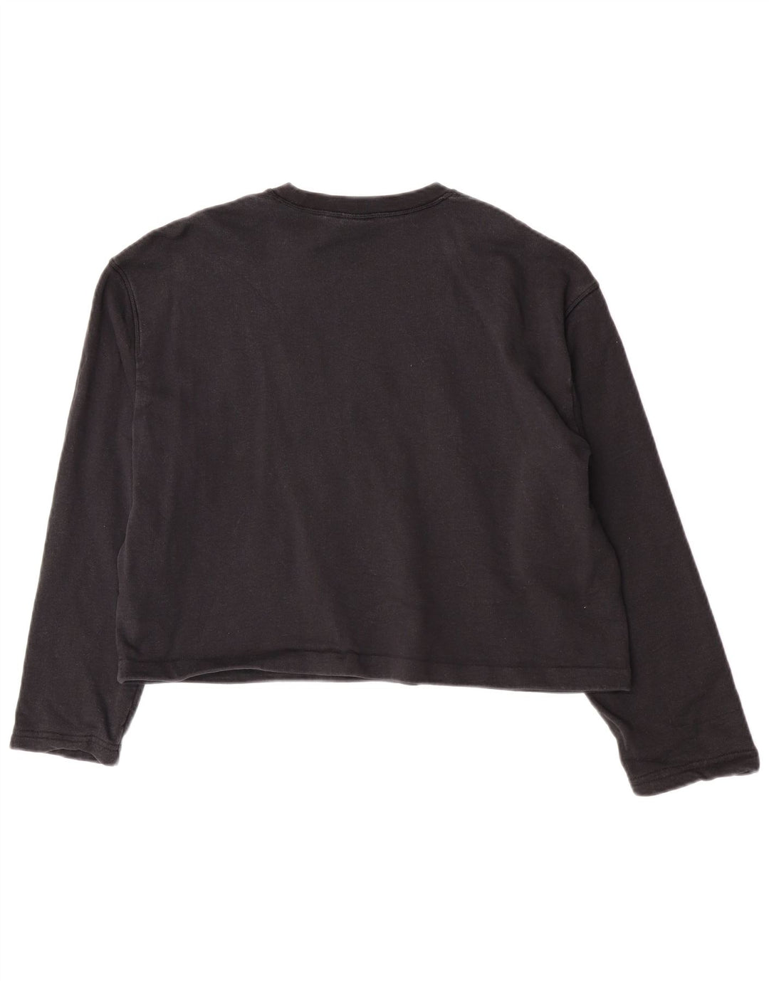 Damski top Adidas Oversized Crop Graphic z długim rękawem UK 8 Small Black