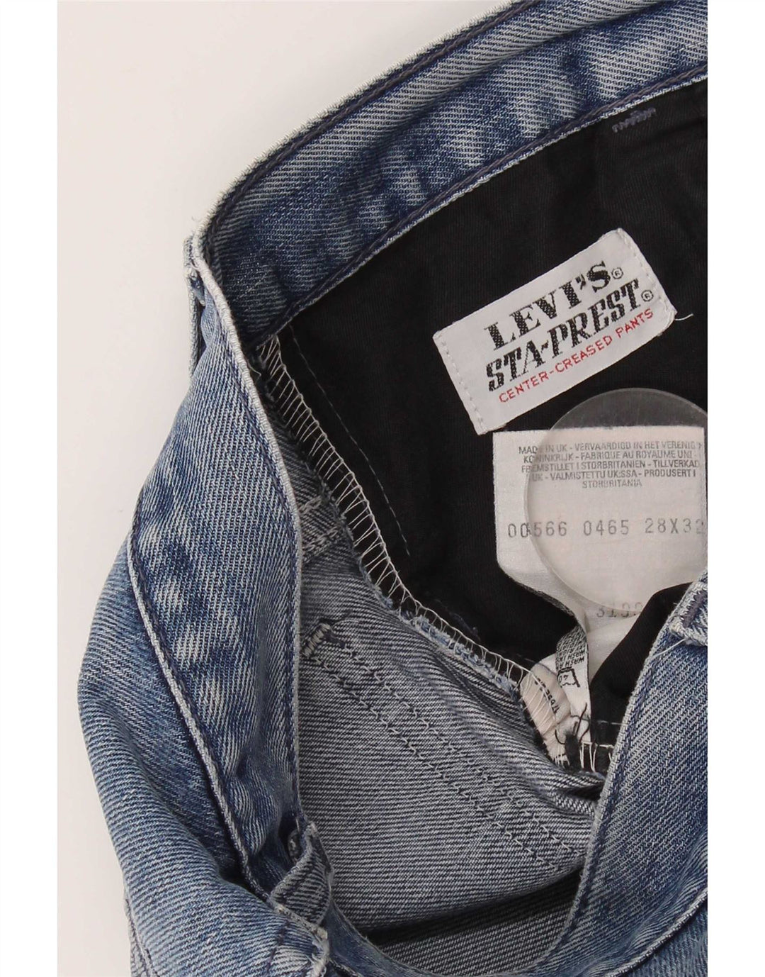 Damskie dżinsy Levi's w trudnej sytuacji, proste W28 L32, niebieska bawełna