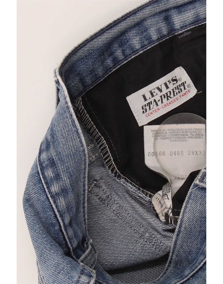 Damskie dżinsy Levi's w trudnej sytuacji, proste W28 L32, niebieska bawełna