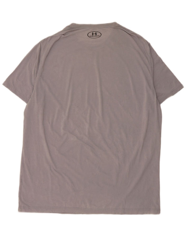 UNDER ARMOUR Mens Heat Gear Graphic T-Shirt Top XL Grey