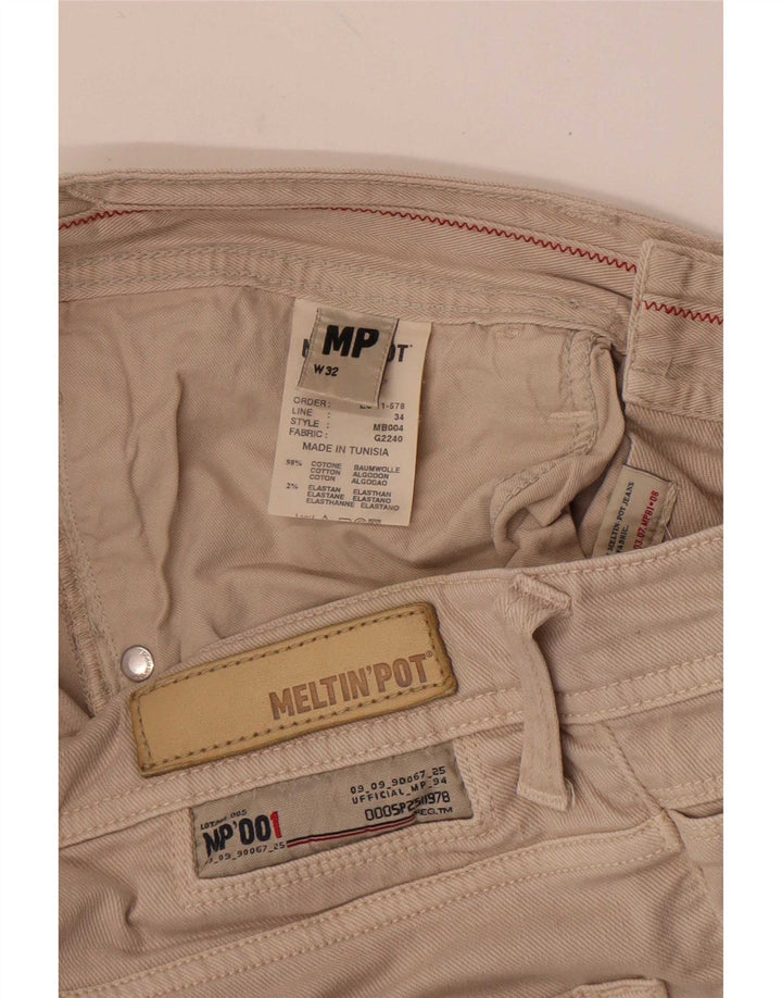 Spodenki damskie Meltin' Pot W32, duże, beżowe, bawełniane