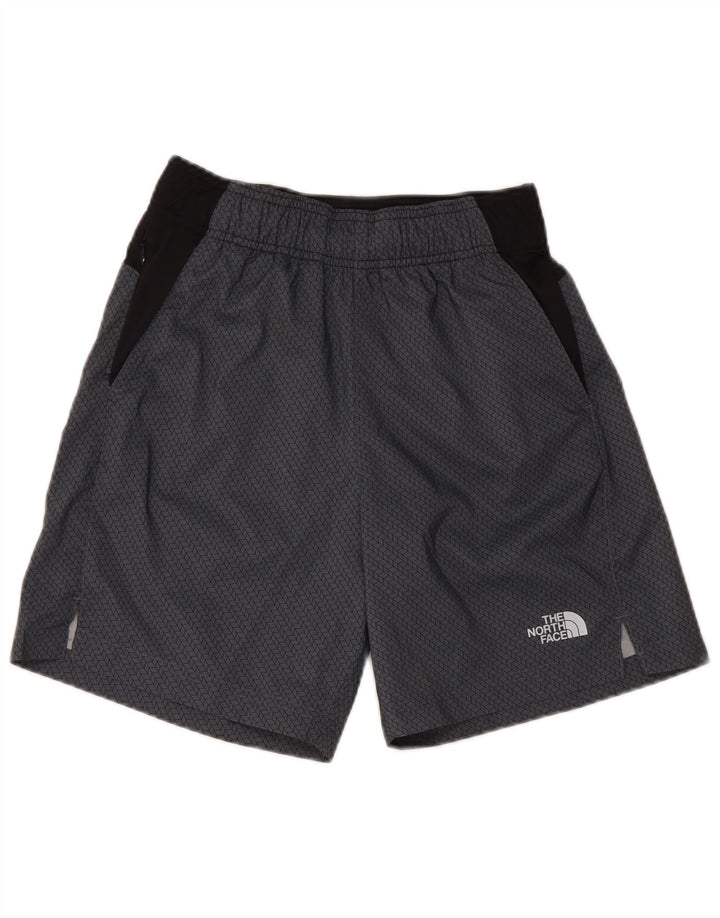 Męskie spodenki sportowe THE NORTH FACE XS, szary poliester z blokami kolorów
