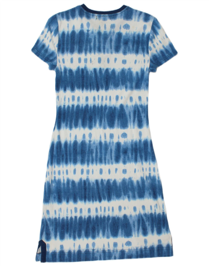 Damska sukienka T-shirt Chaps UK 8 Small Blue Tie Dye Cotton