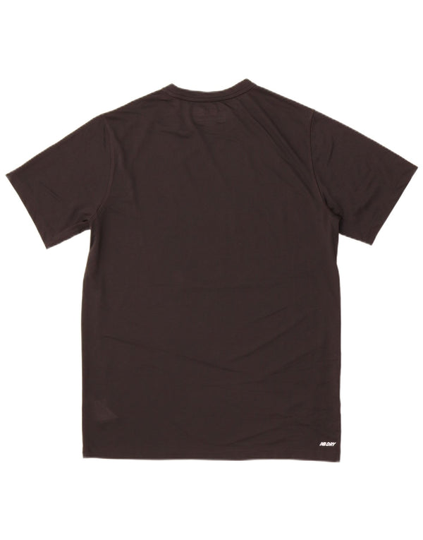 Męski T-shirt z grafiką New Balance, średni czarny poliester