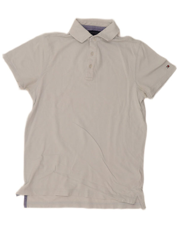 Męska koszulka polo Slim Fit Tommy Hilfiger, mała, niebieska, bawełniana